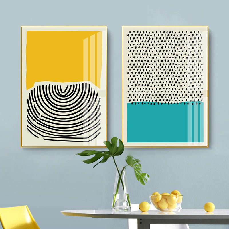 Modern Abstract Geometric Canvas Print Wall Art